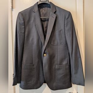 J. Crew Ludlow Navy Gold Button Blazer Patch Pocket 40S